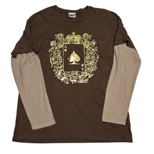 Poker World Series  Graphic Long Sleeve Shirt Mens Large